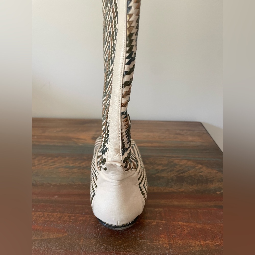 Lovely Vintage Glacee Chevron Patterned Boots - Picture 11 of 13
